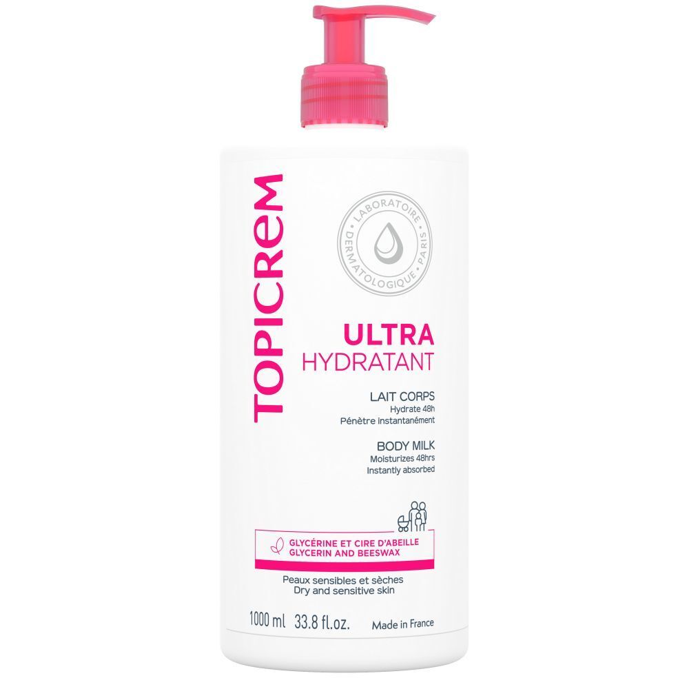 Topicrem Ultra Hydraterende Lichaamsmelk 1l 1 Melk