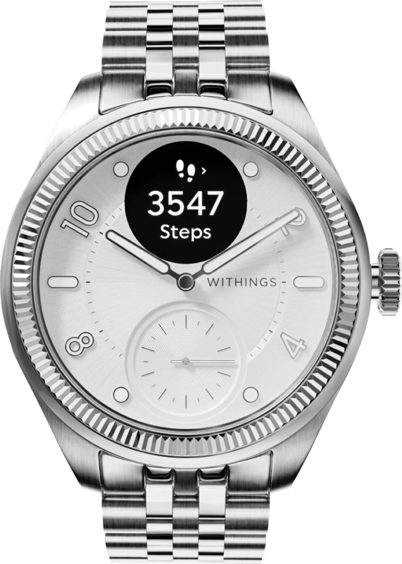 Withings ScanWatch Nova Brilliant Titanium Zilver 39mm