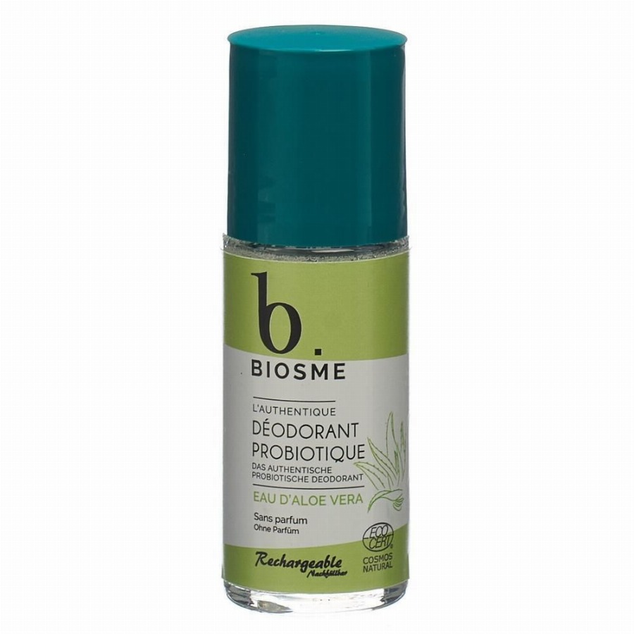Biosme Probiotische Deo Aloe Vera Roll-on Zonder parfum 50 Roller