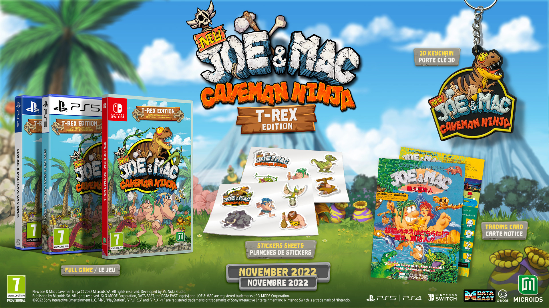 New Joe & Mac Caveman Ninja – T-Rex Edition