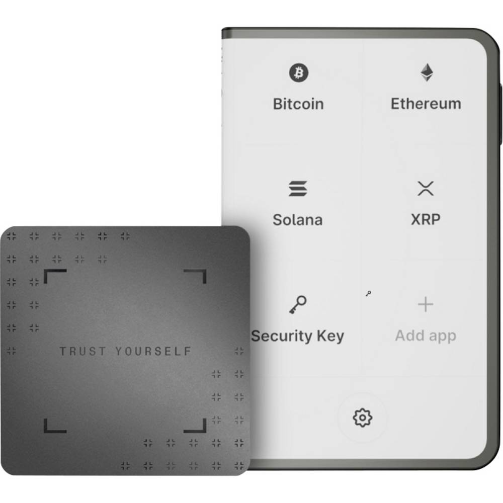 Ledger Stax Crypto Hardware Wallet+Recovery Key Hardware wallet Zwart USB-C 1 stuk(s)