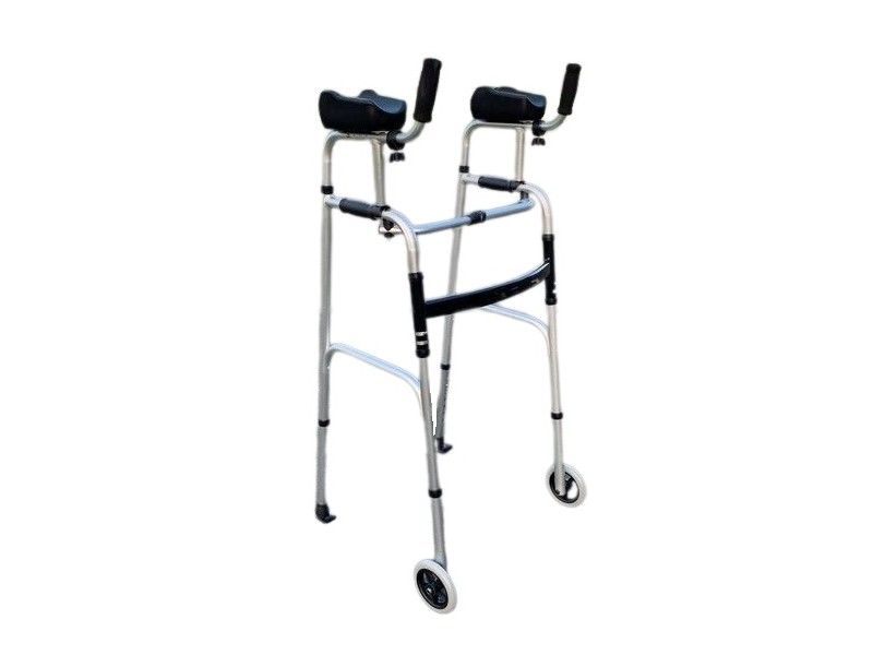 Ausilium Opvouwbare onderarm rollator van aluminium met uitneembare armsteunen 1