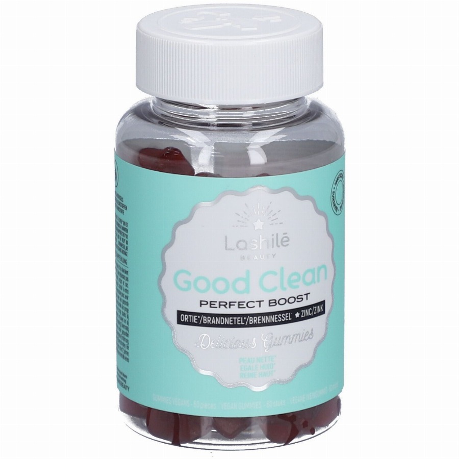 Lashilé Beauty Good Clean-gummies | Tegen onzuiverheden en voor een zuivere huid 60 Fruitgummie