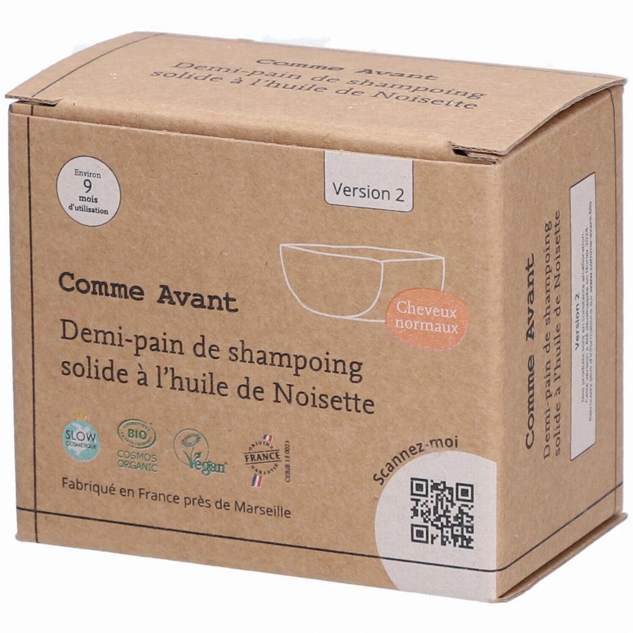 Comme Avant Natürliches Festes Shampoo mit Haselnussöl 210 Vaste shampoo