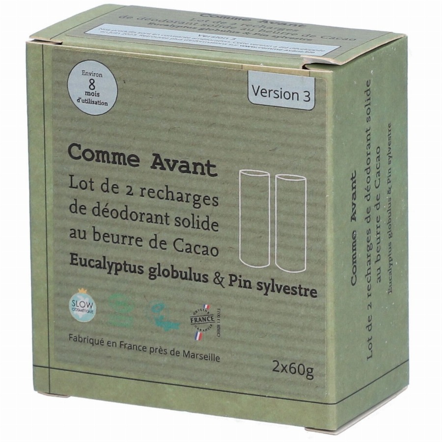 Comme Avant Vaste Deodorant Eucalyptus & Grove Den Set van 2 Navullingen 2×60