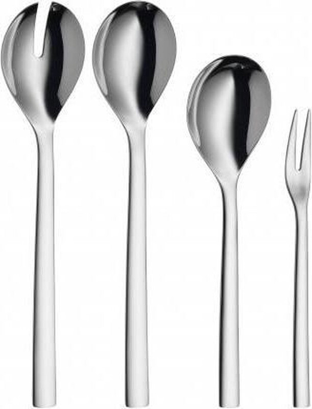 WMF Nuova serveer set - 4-delig, RVS, grijs