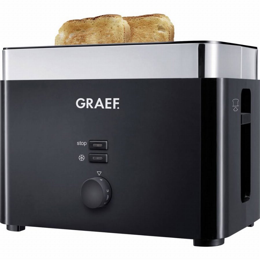 Graef TO 62 Broodrooster Met broodrekje Zwart