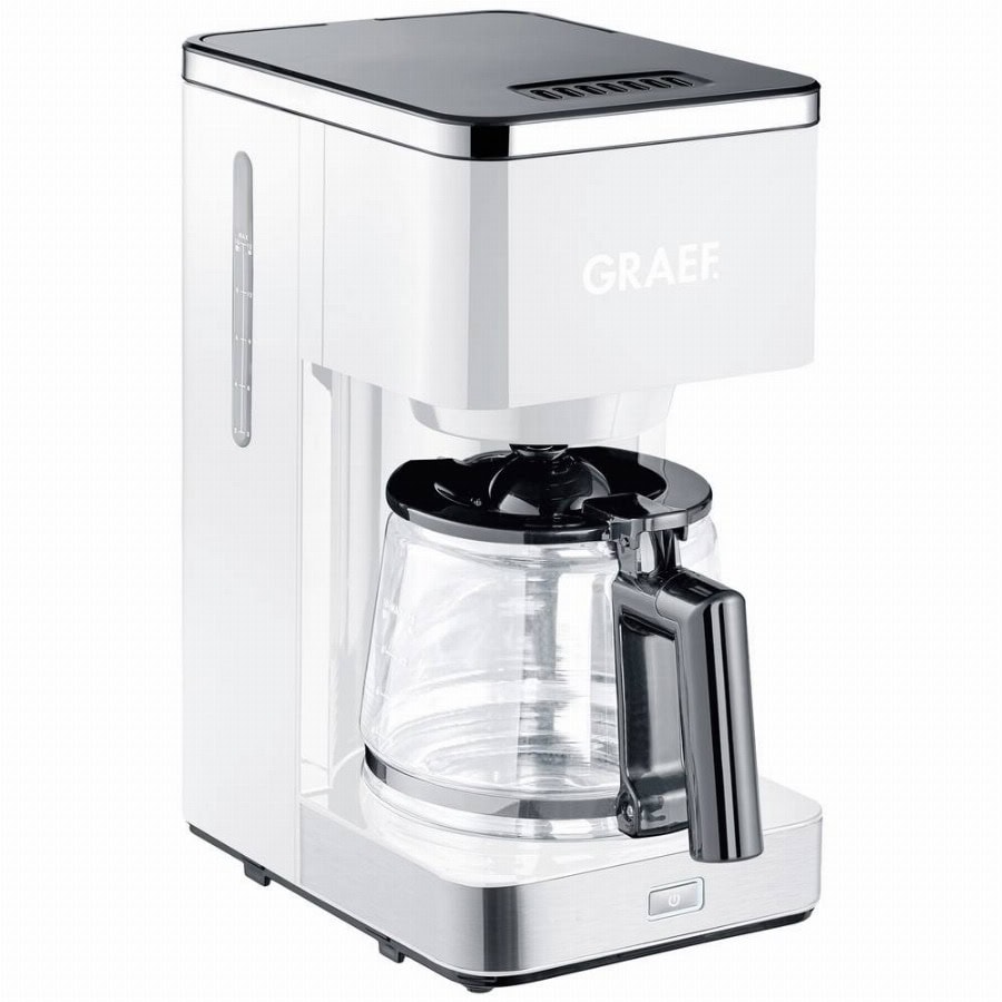 Graef FK 401 Koffiezetapparaat Wit Capaciteit koppen: 10 Glazen kan, Warmhoudfunctie