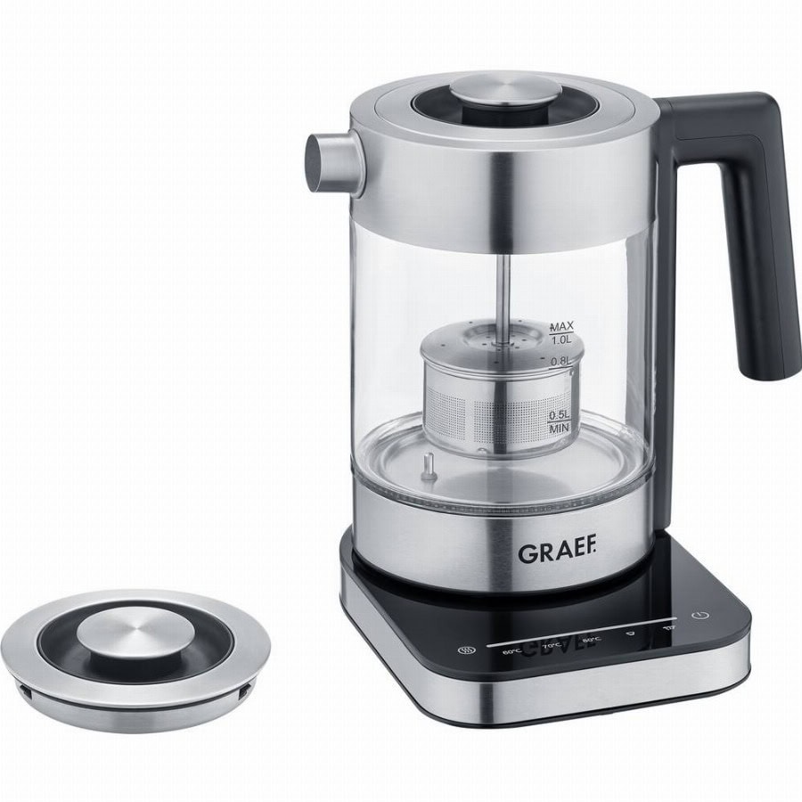 Graef WK350 Waterkoker Oververhittingsbeveiliging Aantal/Volume: 1 l RVS