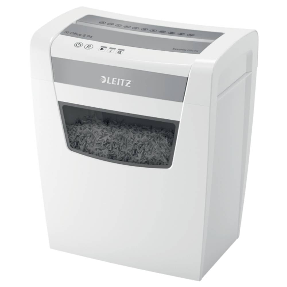 Leitz IQ Office S P4 Papierversnipperaar 12 vellen Cross cut 4 x 28 mm P-4 23 l Ook geschikt voor Paperclips, Nietjes
