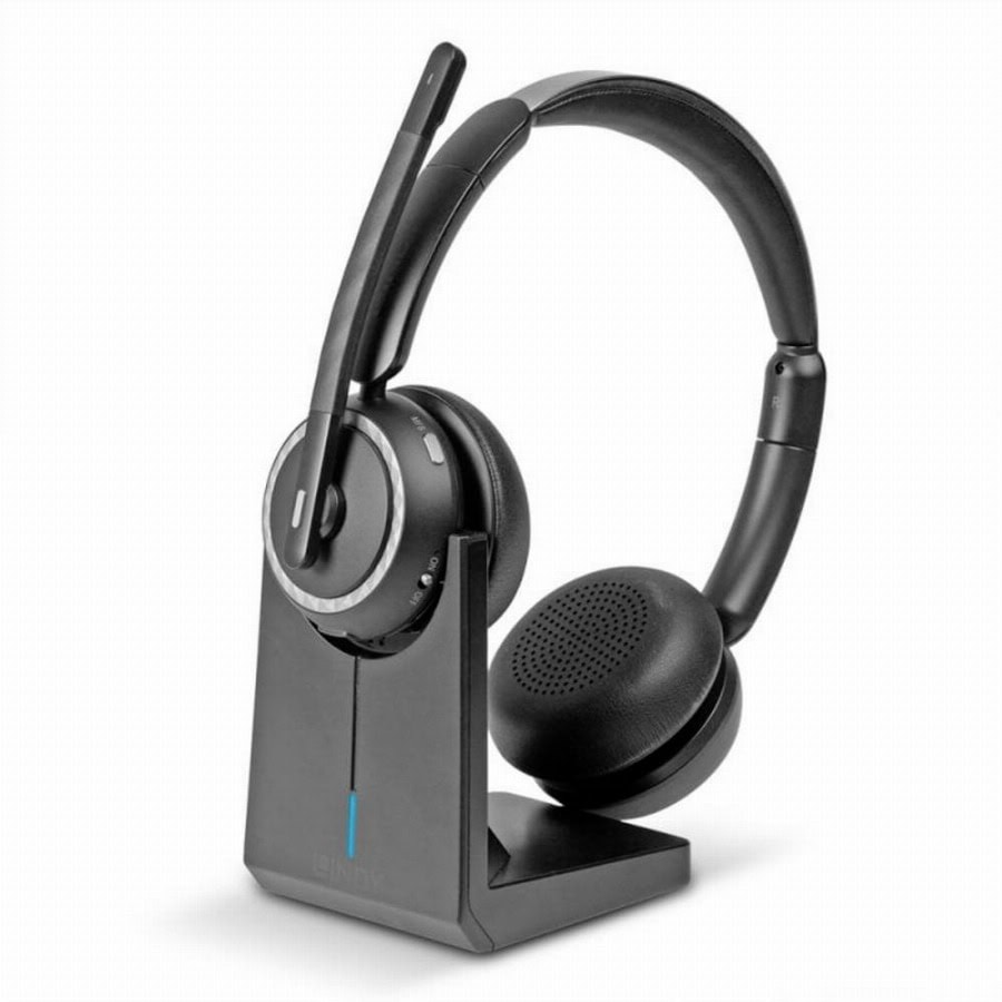 LINDY L118 WL On Ear headset Bluetooth Zwart Computer