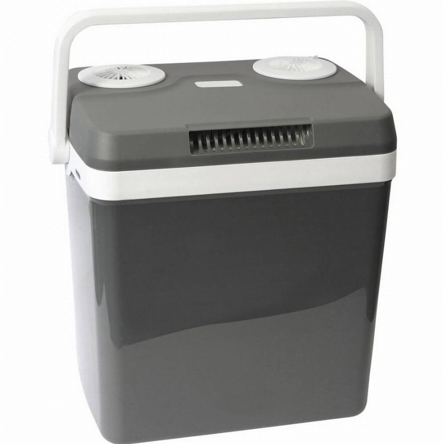 Dino KRAFTPAKET AC/DC Koelbox en verwarmingsbox Energielabel: E (A – G) Thermo-elektrisch 12 V, 230 V Grijs 25 l Tot 18 °C onder de omgevingstemperatuur