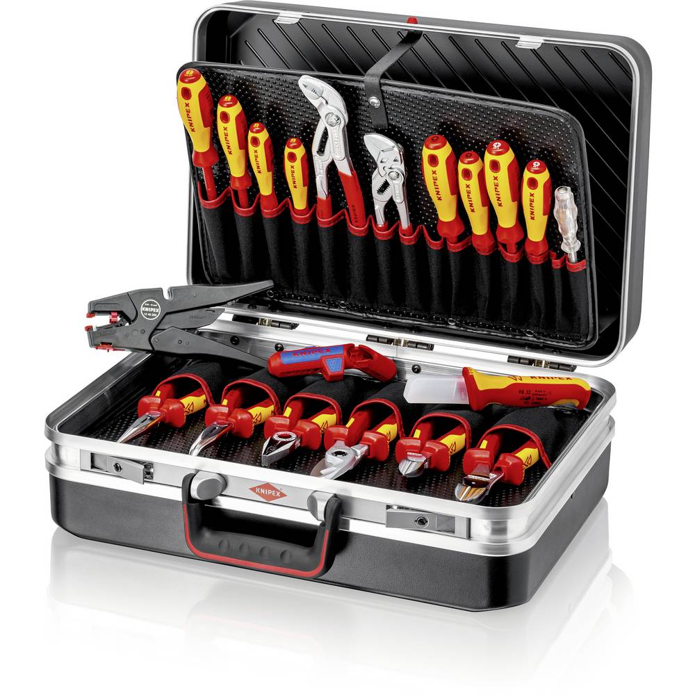 Knipex Gereedschapskoffer (gevuld) 20-delig Electricien (b x h x d) 480 x 175 x 370 mm