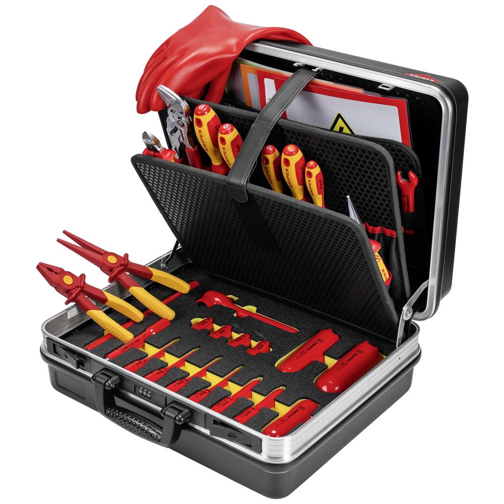 Knipex Basic E-Mobilität Gereedschapskoffer (gevuld) (b x h x d) 410 x 200 x 465 mm
