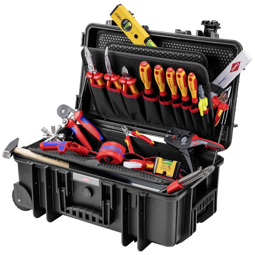 Knipex Robust26 Elektro Gereedschapskoffer (gevuld) (b x h x d) 350 x 225 x 550 mm