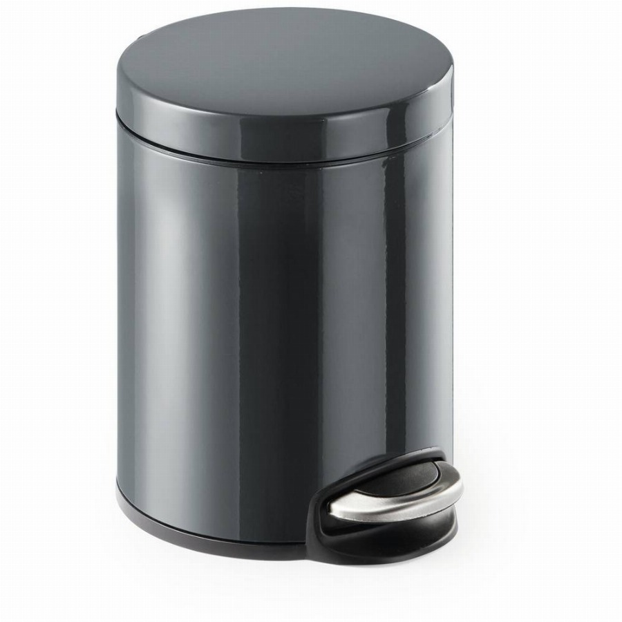 Durable DURABLE - 341058 - Abfallbehälter mit Tritt 5 l metall anthrazit 341058 Afvalemmer 5 l (Ø x h) 20.5 cm x 29 cm Metaal, Kunststof Antraciet-grijs 1