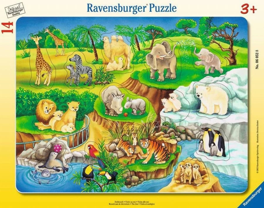 ravensburger Bezoek aan de dierentuin puzzel 14 delen 1