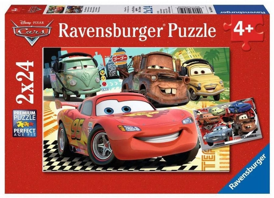 ravensburger Puzzel Auto’s 2: Reis naar Europa 2×24 delen 1
