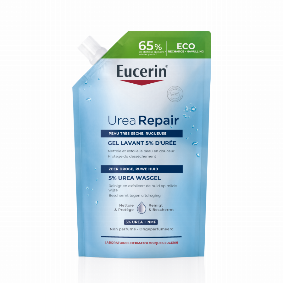 EUCERIN UreaRepair Wasgel 5% Urea - Navulling 400