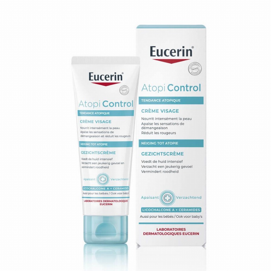 Eucerin AtopiControl Gezichtscrème Droge Huid met neiging tot Atopie 50 Crème