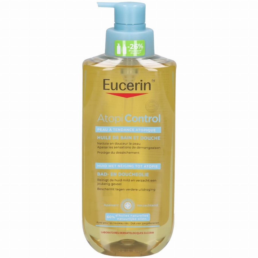 Eucerin AtopiControl Bad- en Doucheolie | Voor de huid met neiging tot atopie 400 Badolie