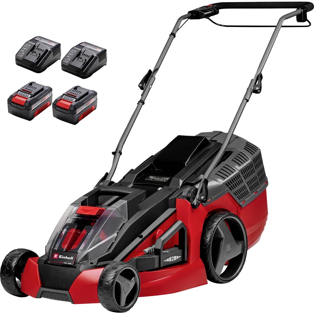 Einhell Power X-Change GE-CM 43 Li M Kit (2x4,0Ah) Accu-grasmaaier Accu Incl. oplader, Incl. 2 accus 36 V Snijbreedte max. 43 cm Geschikt voor 600 m²