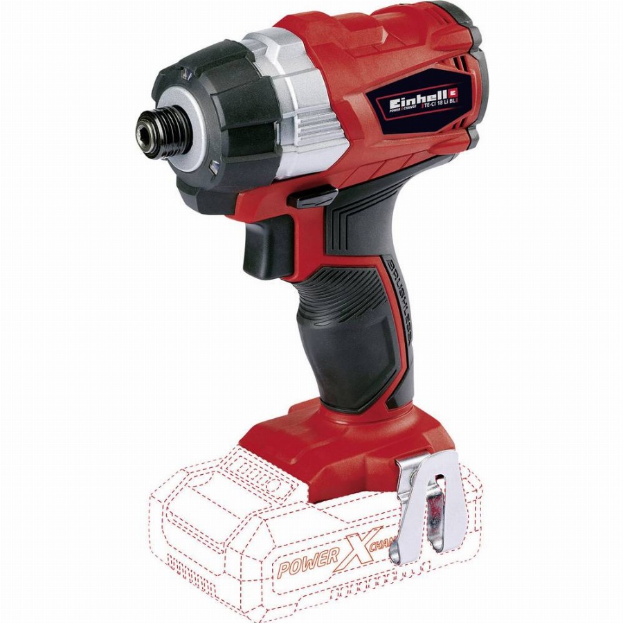 Einhell TE-CI 18 Li BL SOLO Batterij Slagschroefmachine Power-X-Change - Koolborstelloos - 18 V / Li-Ion - Max. Koppel: 180 Nm - Zonder batterij & lader