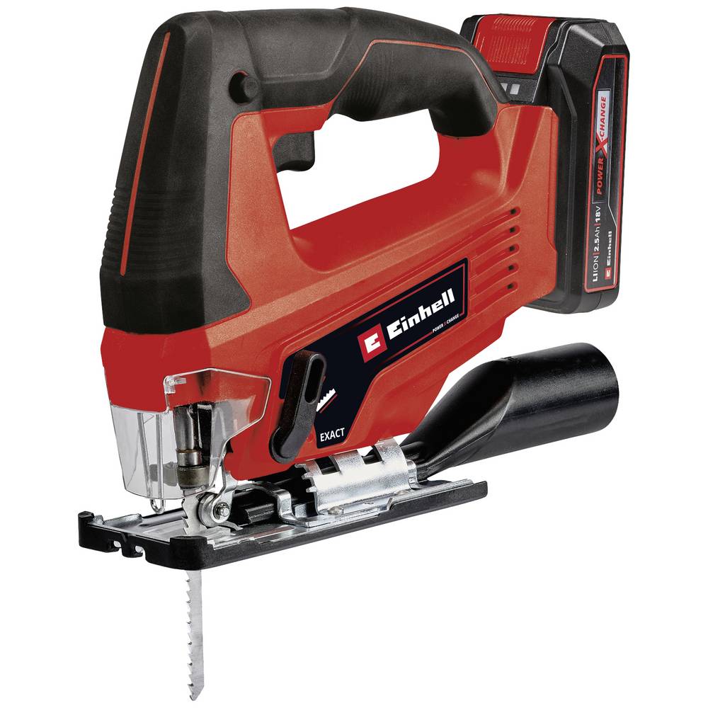 Einhell TC-JS 18 Li (1x2,5 Ah) 4321228 Accu-decoupeerzaag Incl. koffer, Incl. lader, Incl. accu 18 V 2.5 Ah