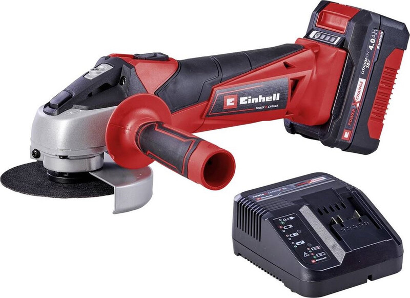 Einhell TC-AG 18/115 Li (1x4,0Ah) Power X-Change 4431133 Haakse accuslijper 115 mm Incl. accu, Incl. lader 18 V 4.0 Ah