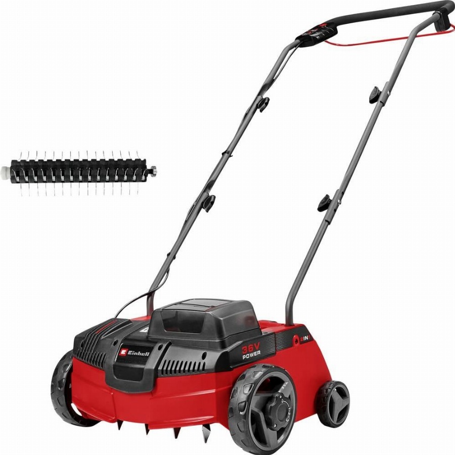 Einhell GC-SA 36/31 Li-Solo Verticuteermachine, Gazonbeluchter Li-ion Accu Instelbare trekstang, Verrijdbaar, Zonder accu, Zonder lader Werkbreedte 31 cm