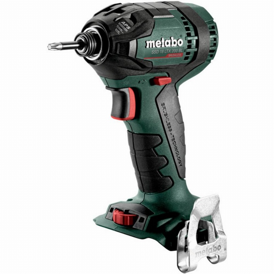 Metabo SSD 18 LTX 200 BL 18V Li-Ion accu slagschroevendraaier body in Metabox - koolborstelloos