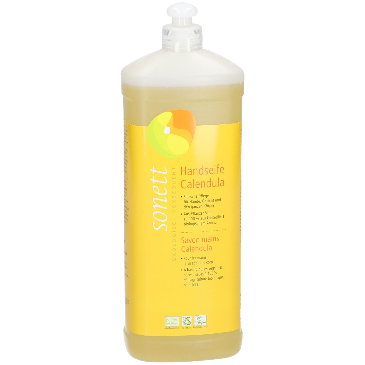 SONETT Calendula vloeibare hand-, gezichts- & lichaamszeep 1 Vloeibare zeep