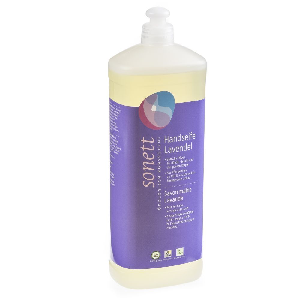 SONETT Vloeibare hand-, gezichts- & lichaamszeep met lavendel 1 zeep