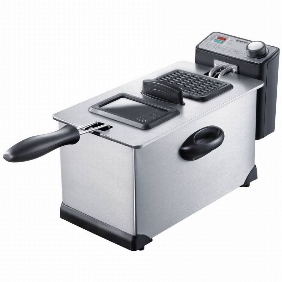 Severin FR 2431 Frituurpan 3 l 2000 W Oververhittingsbeveiliging RVS (geborsteld)