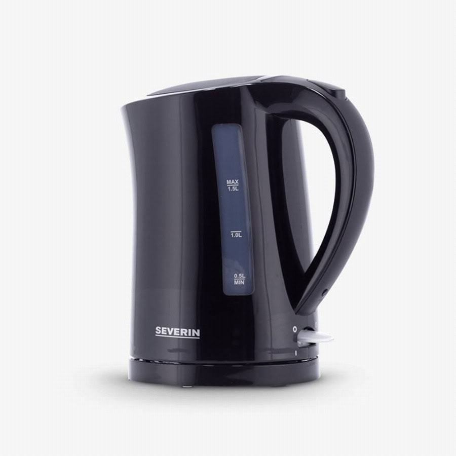 Severin 3498 Waterkoker Snoerloos Aantal/Volume: 1.5 l Zwart