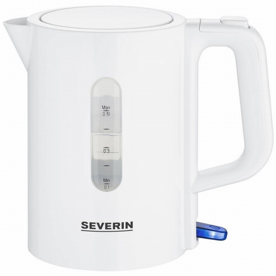Severin WK 3462 Waterkoker Snoerloos, Oververhittingsbeveiliging, BPA-vrij Aantal/Volume: 0.5 l Wit