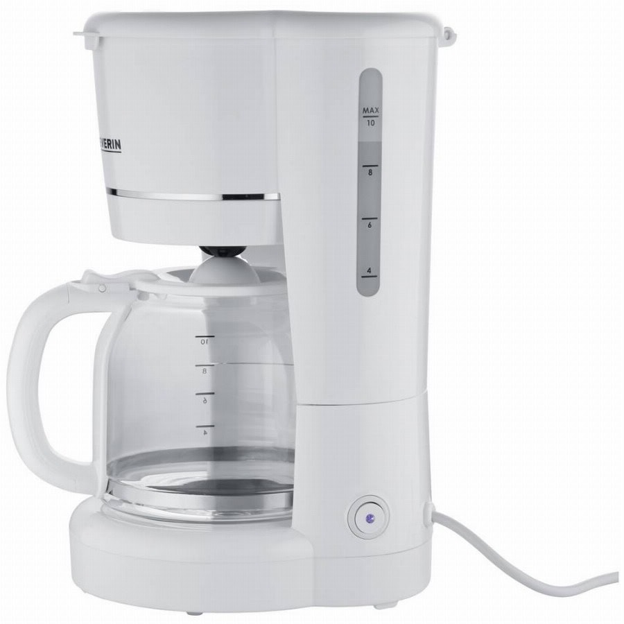 Severin KA 4323 Koffiezetapparaat Wit Capaciteit koppen: 10 Warmhoudfunctie, Glazen kan
