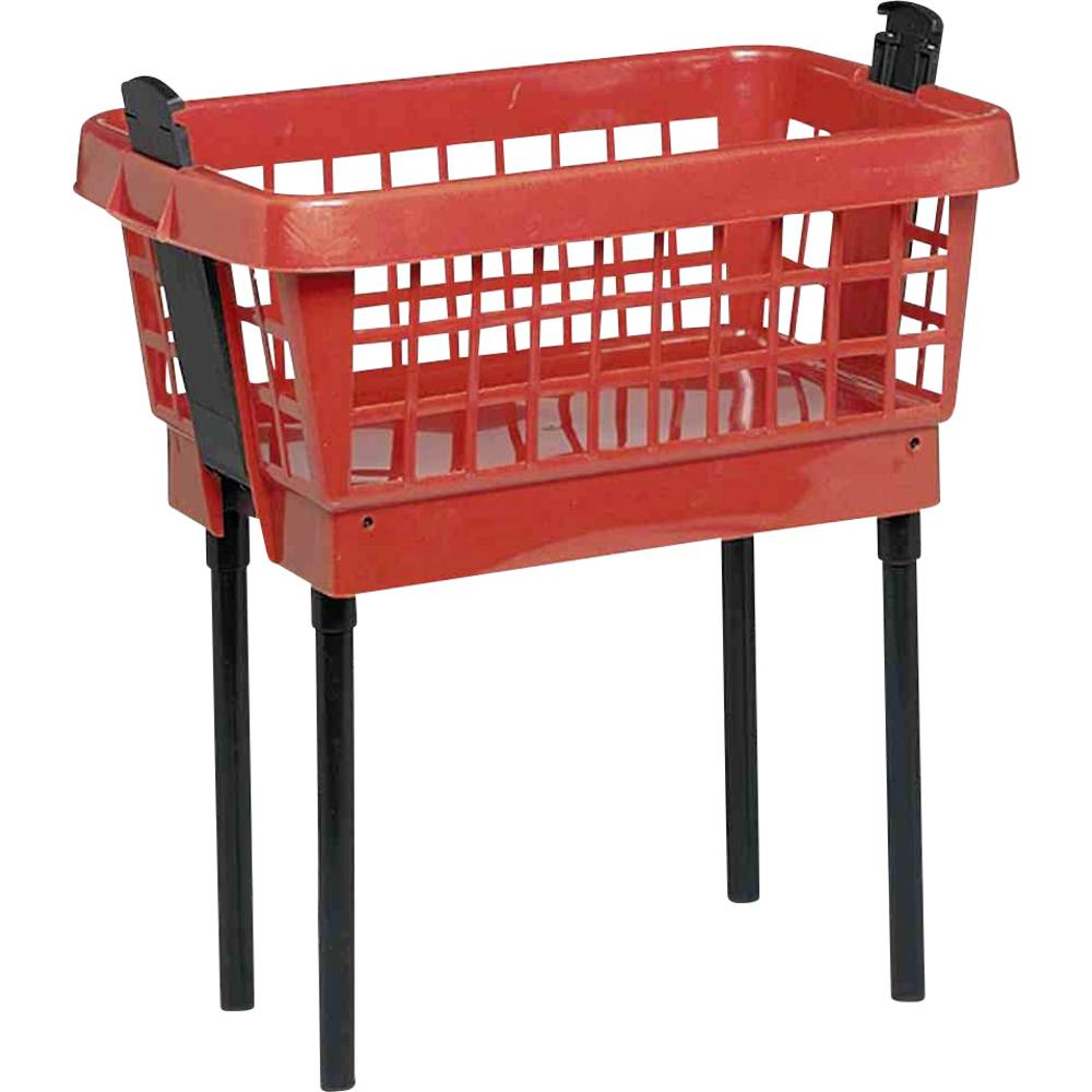 Lockweiler CLIP CLAP Wasmand met voeten rood, 65 cm.