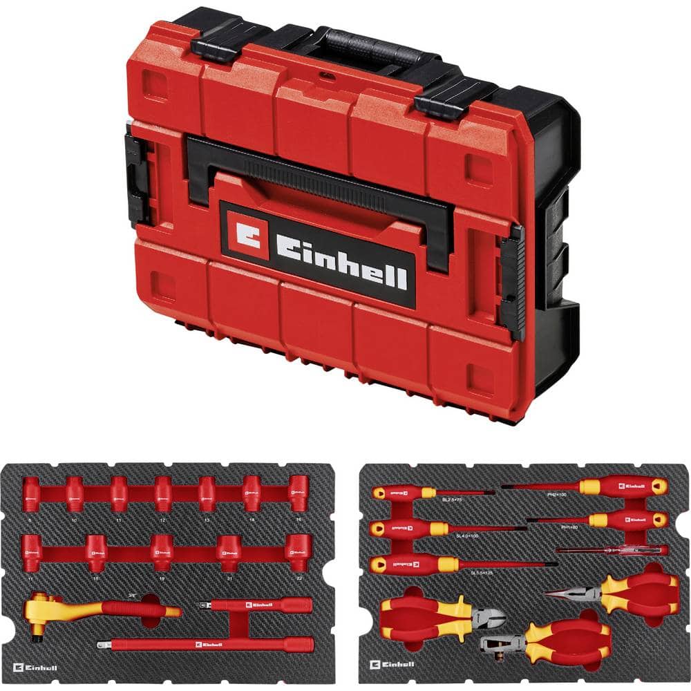 Einhell E-Case Gereedschapskoffer (gevuld) 24-delig Electricien