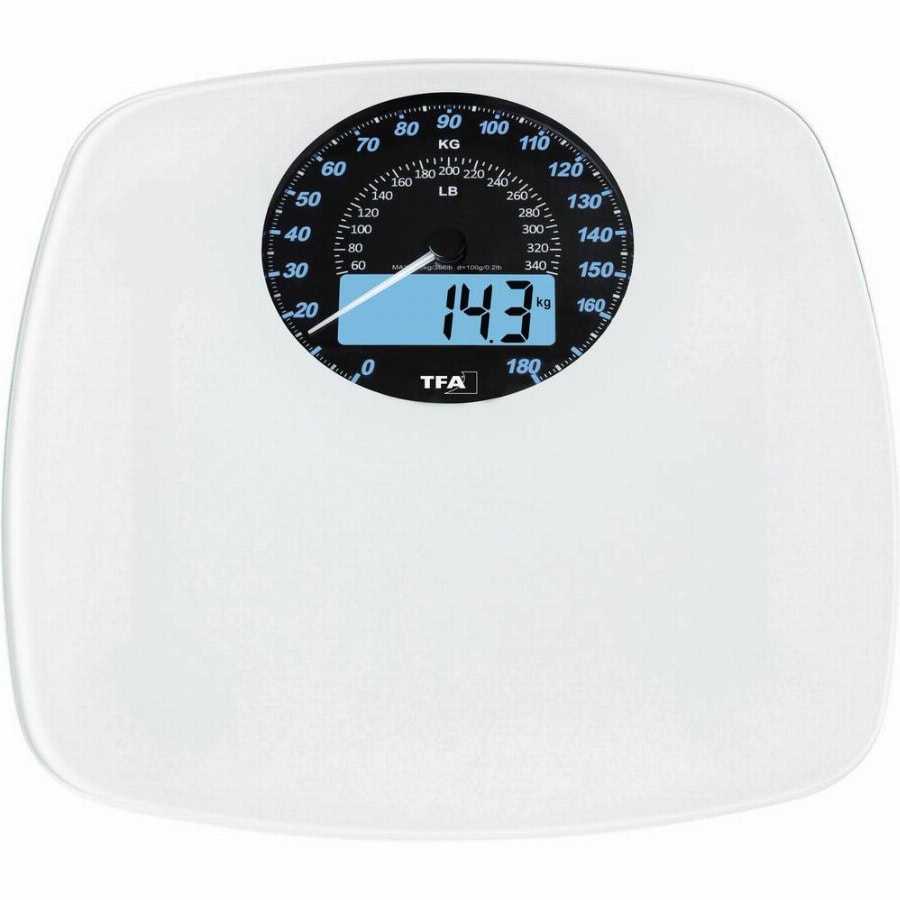 TFA Dostmann SWING 50.1003.02 Personenweegschaal Digitaal Weegbereik (max.): 180 kg Wit