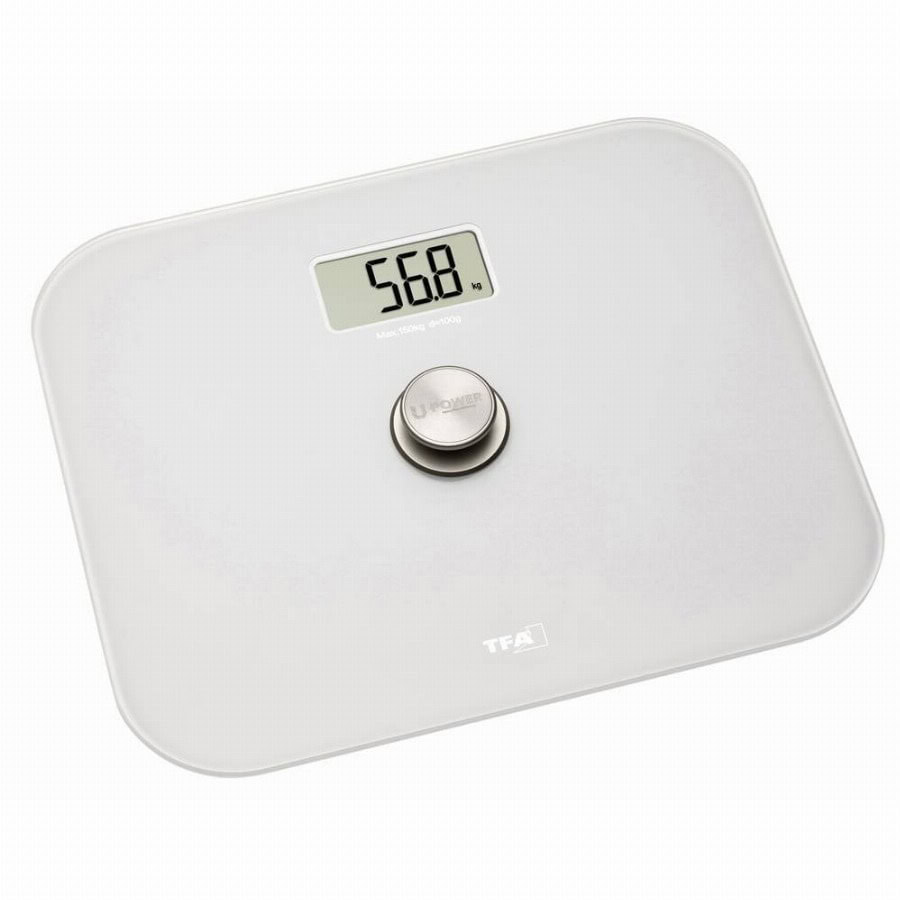 TFA Dostmann ECO STEP 50.1014.02 Personenweegschaal Digitaal Weegbereik (max.): 150 kg Wit Geschikt om te ijken