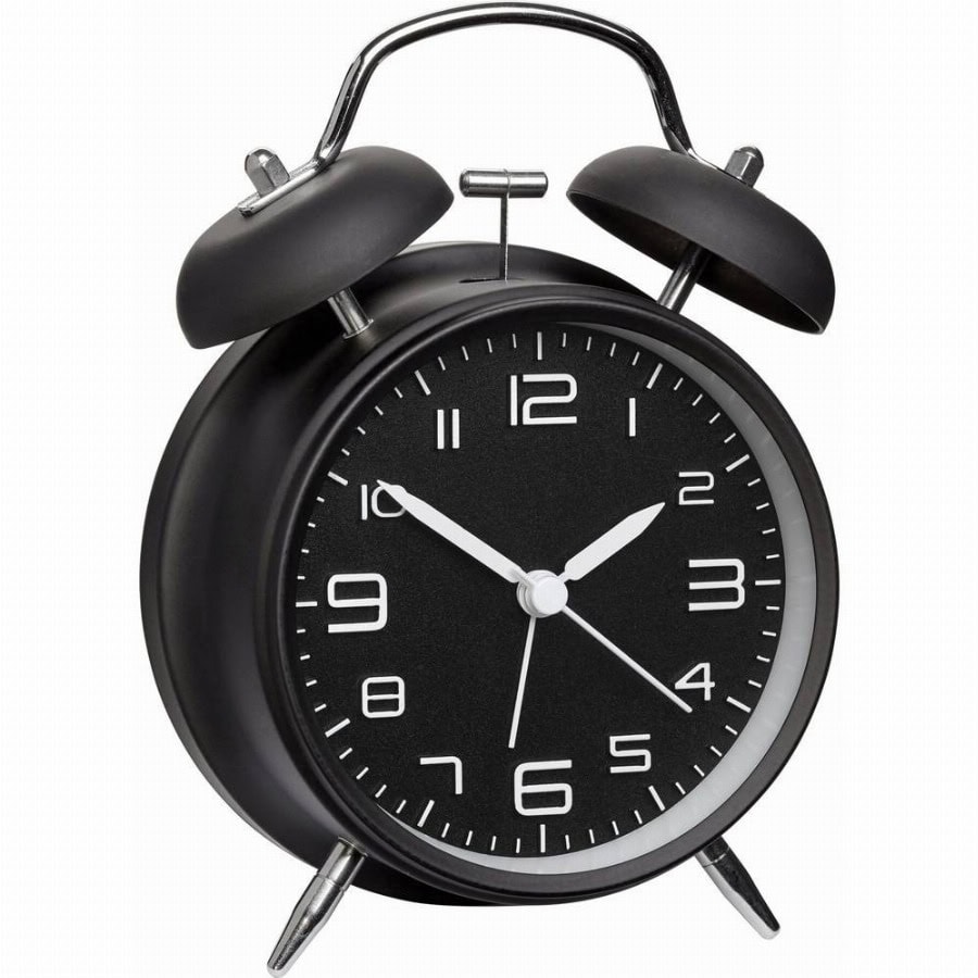TFA Dostmann 60.1025 Wekker Mechanisch Zwart Alarmtijden 1