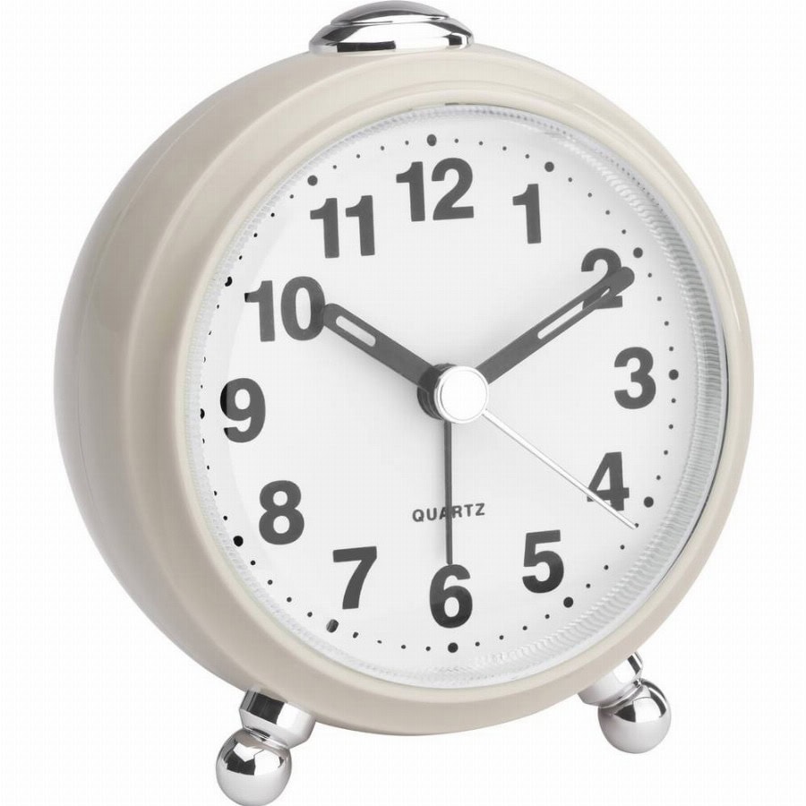 TFA Dostmann 60.1030.09 Wekker Kwarts Beige Alarmtijden 1