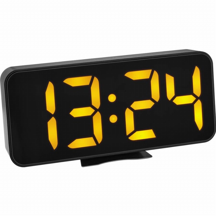 TFA Dostmann 60.2027.01 Wekker Kwarts Zwart Groot display