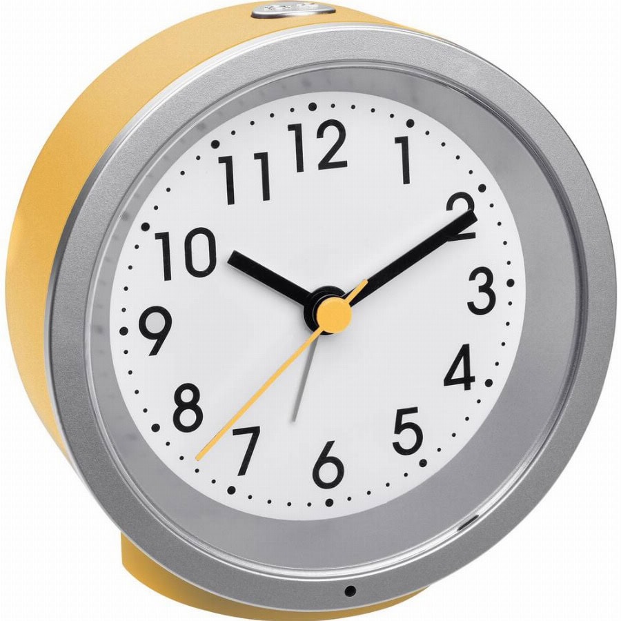 TFA Dostmann 60.1034.07 Wekker Kwarts Zonnegeel Alarmtijden 1