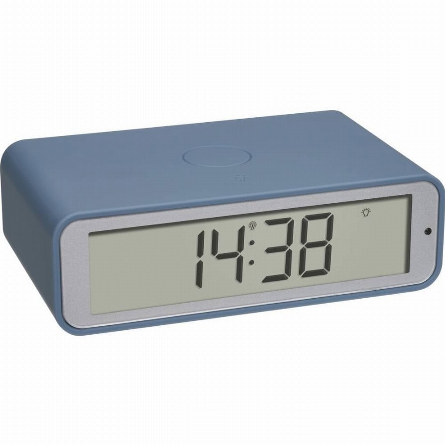 TFA Dostmann 60.2560.06 Wekker Zendergestuurd Blauw Alarmtijden 1