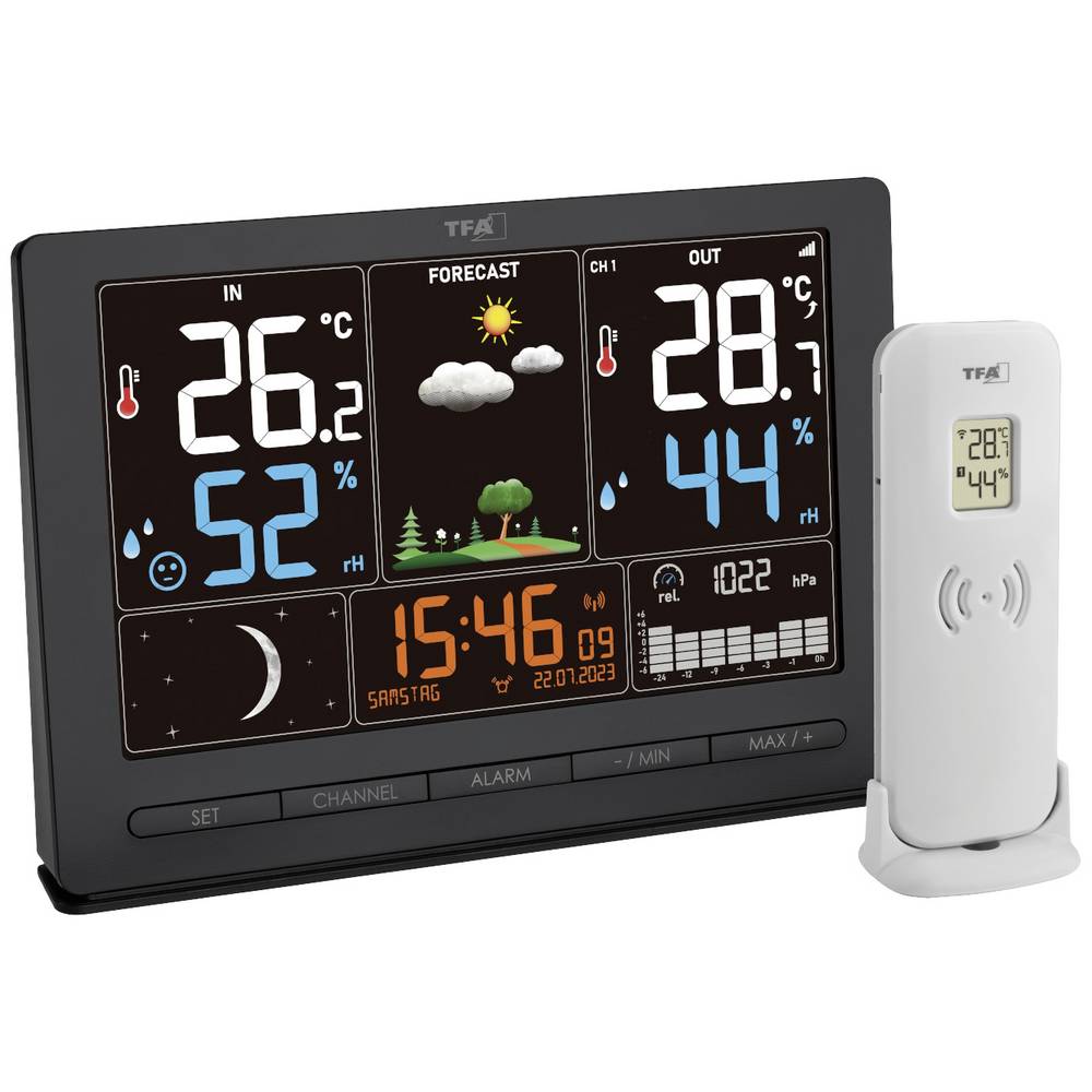 TFA Dostmann SEASON 2 35.1118.01 Draadloos weerstation Verwachting voor 12 tot 24 uur Aantal sensoren max.: 3 stuk(s)