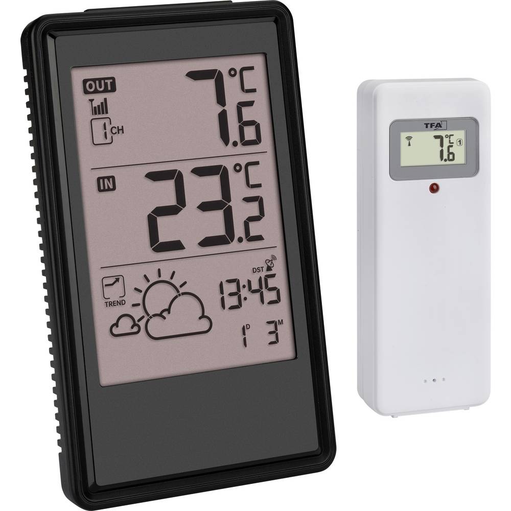 TFA Dostmann Funk-Wetterstation 35.1170.01 Draadloos weerstation Verwachting voor 6 tot 12 uur Aantal sensoren max.: 3