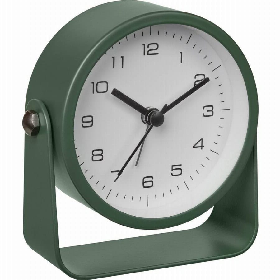 TFA Dostmann 60.1042.04 Wekker Kwarts Groen Alarmtijden 1 Slepend uurwerk (geluidsloos)