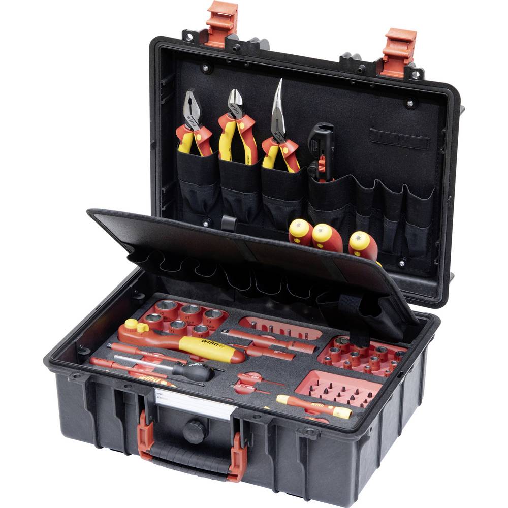 Wiha Set L Mechatronik 62tlg Gereedschapskoffer (gevuld) 62-delig Electricien, Handwerker, Leerling, Professioneel, VDE (b x h x d) 457 x 183 x 367 mm